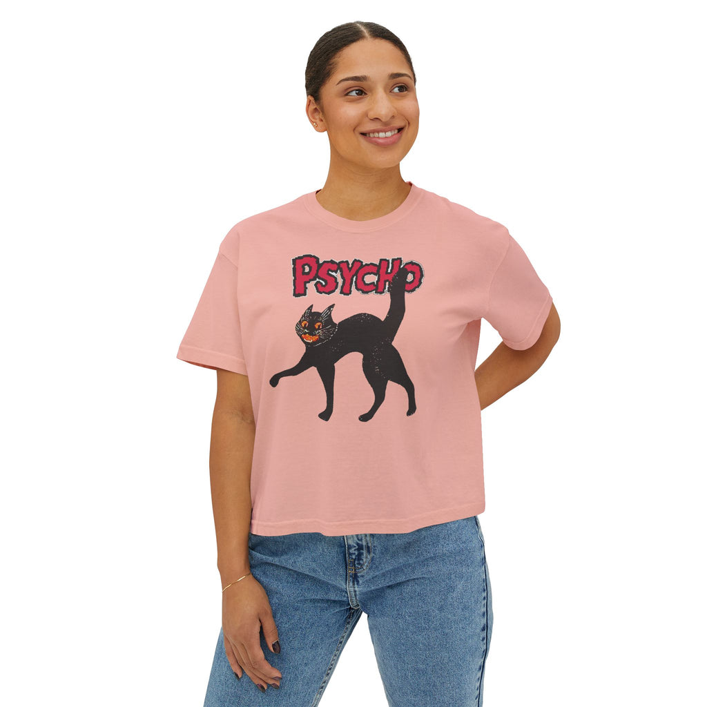 pyscho crop tee