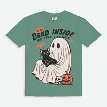 Load image into Gallery viewer, Dead Inside But Love Cats Halloween Tee
