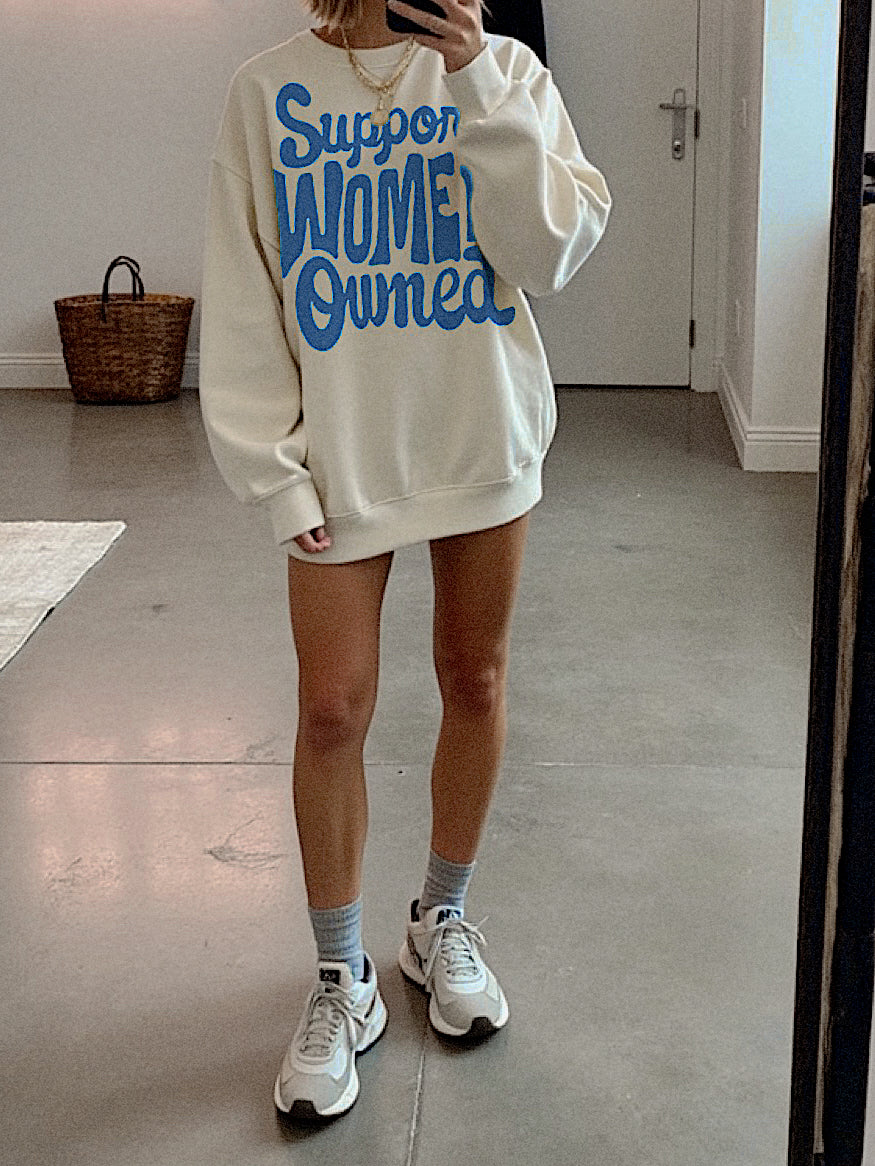 Support Women Owned Crewneck