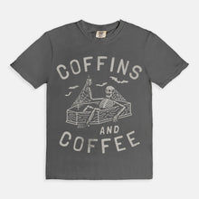Load image into Gallery viewer, Coffins and Coffee Tee
