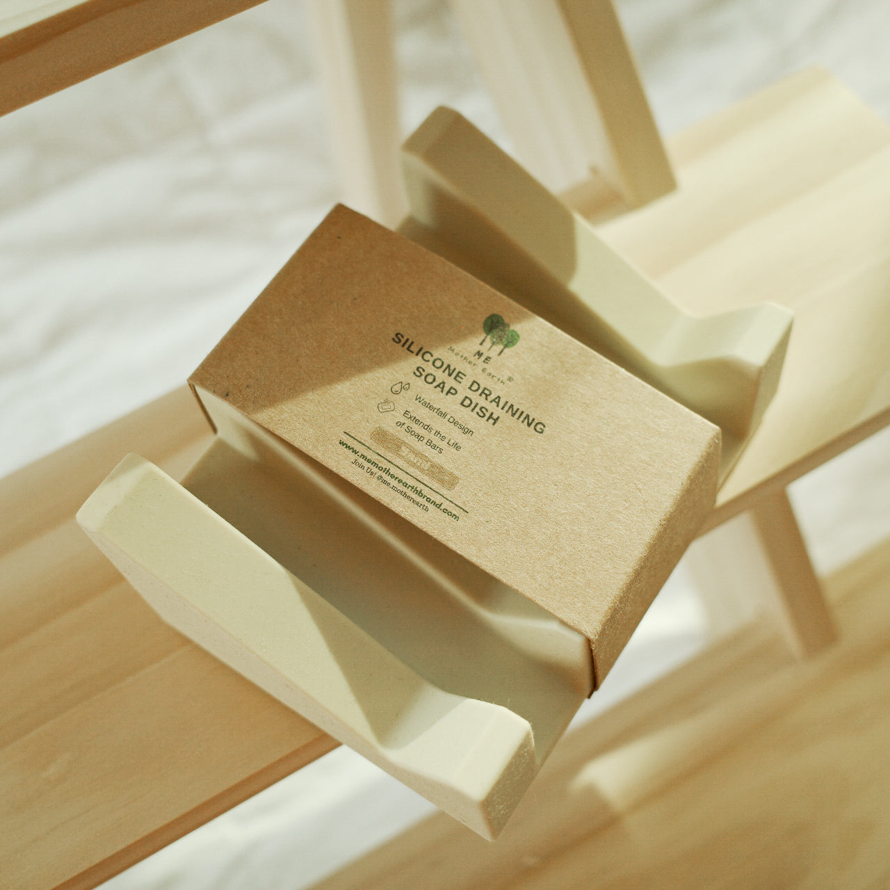 Silicone Draining Soap Dish | Sand