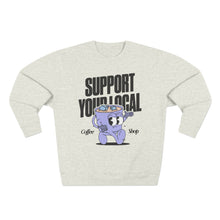 Load image into Gallery viewer, Support Your Local Coffee Shop Crewneck
