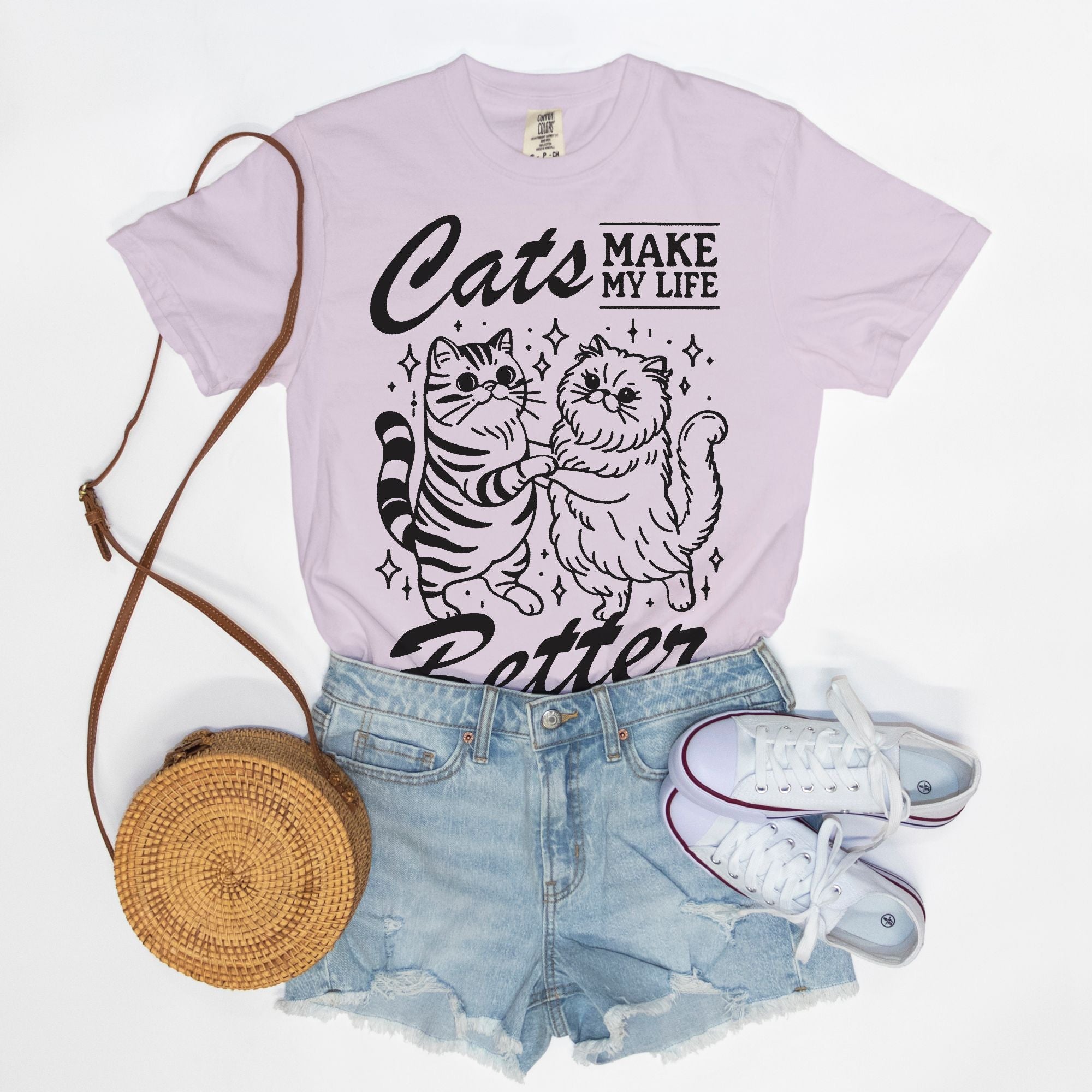 Cats Make Life Better Tee