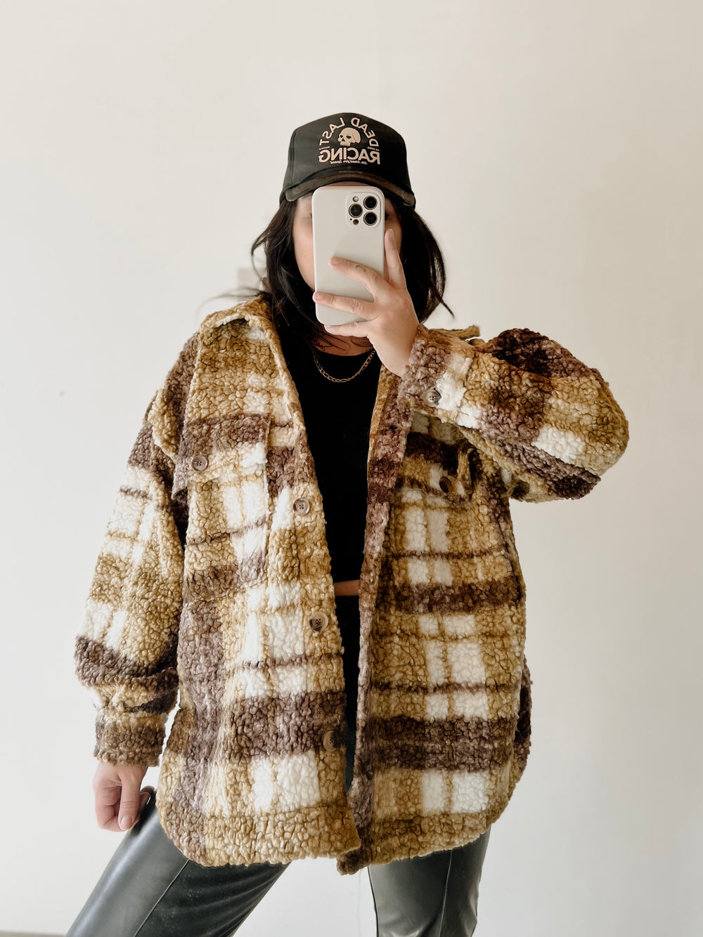 Knox Sherpa Plaid Jacket