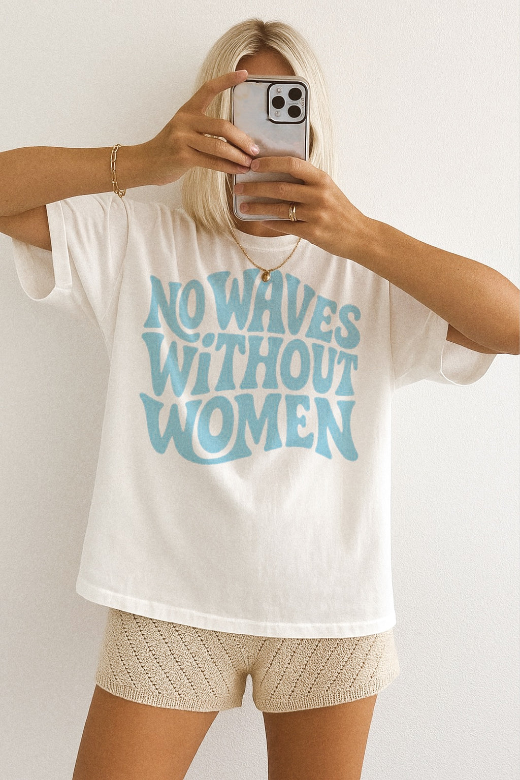 No Waves Without Women Tee