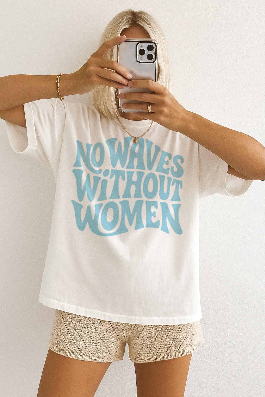 No Waves Without Women Tee