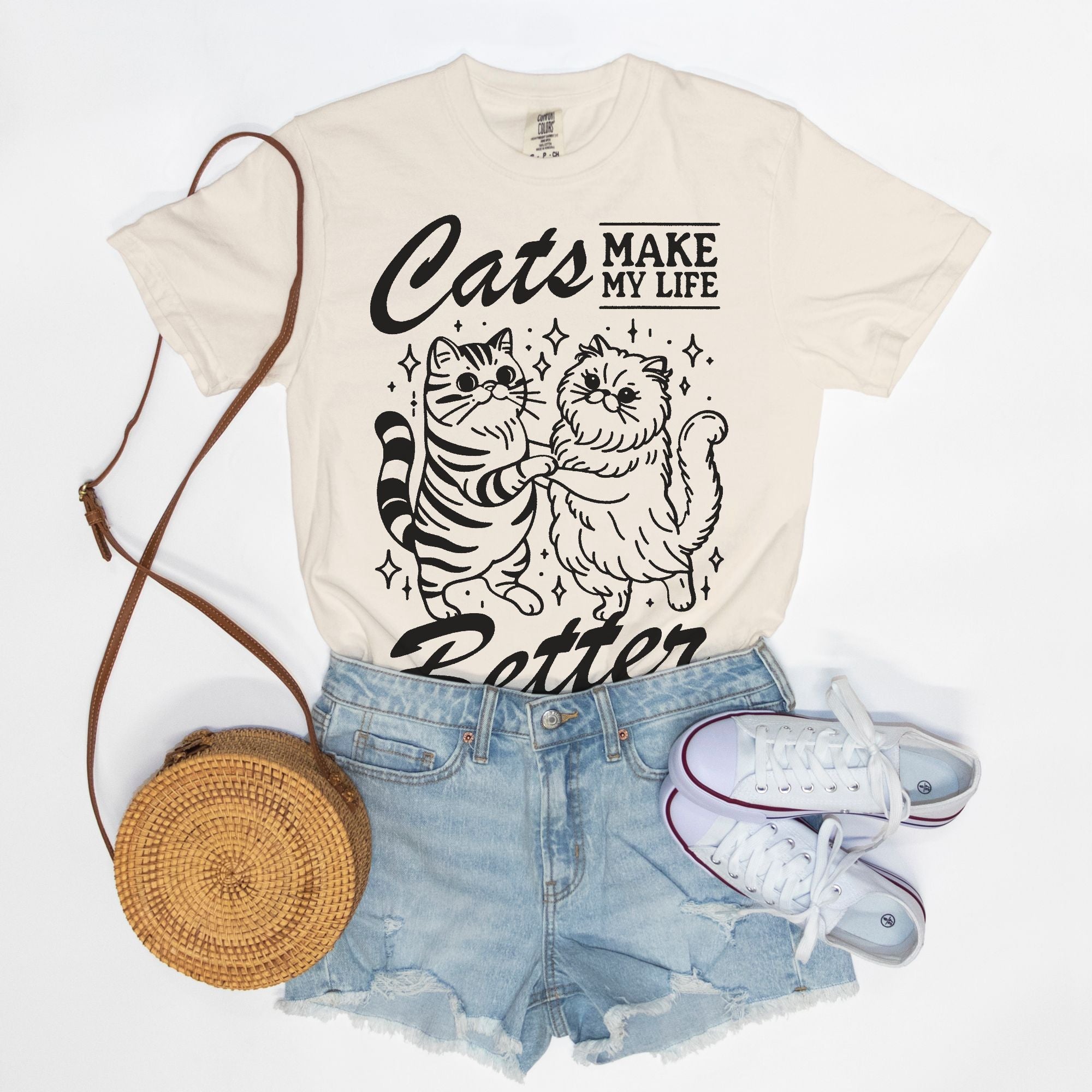 Cats Make Life Better Tee