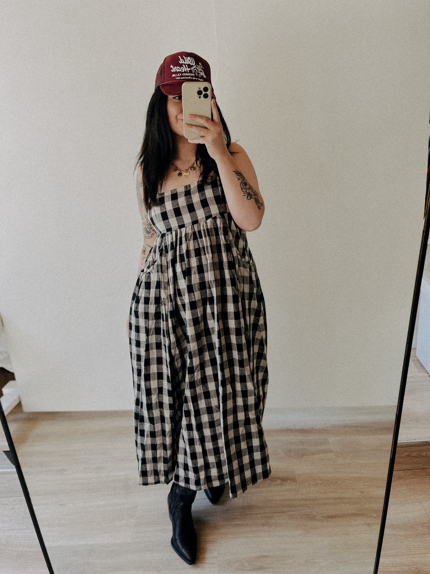 Roxie Gingham Maxi Dress