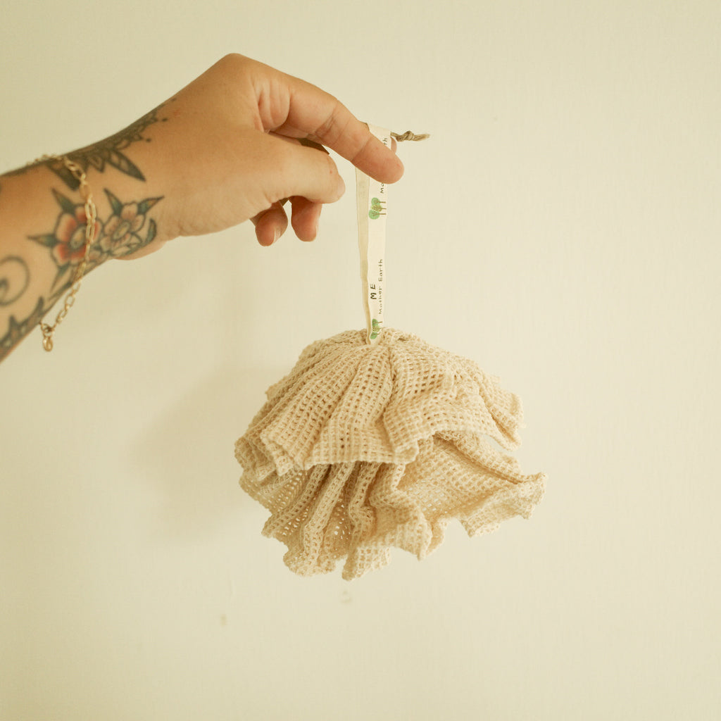 Reusable Cotton Shower Pouf