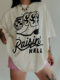 Raisin' Hell Disco Boot Tee