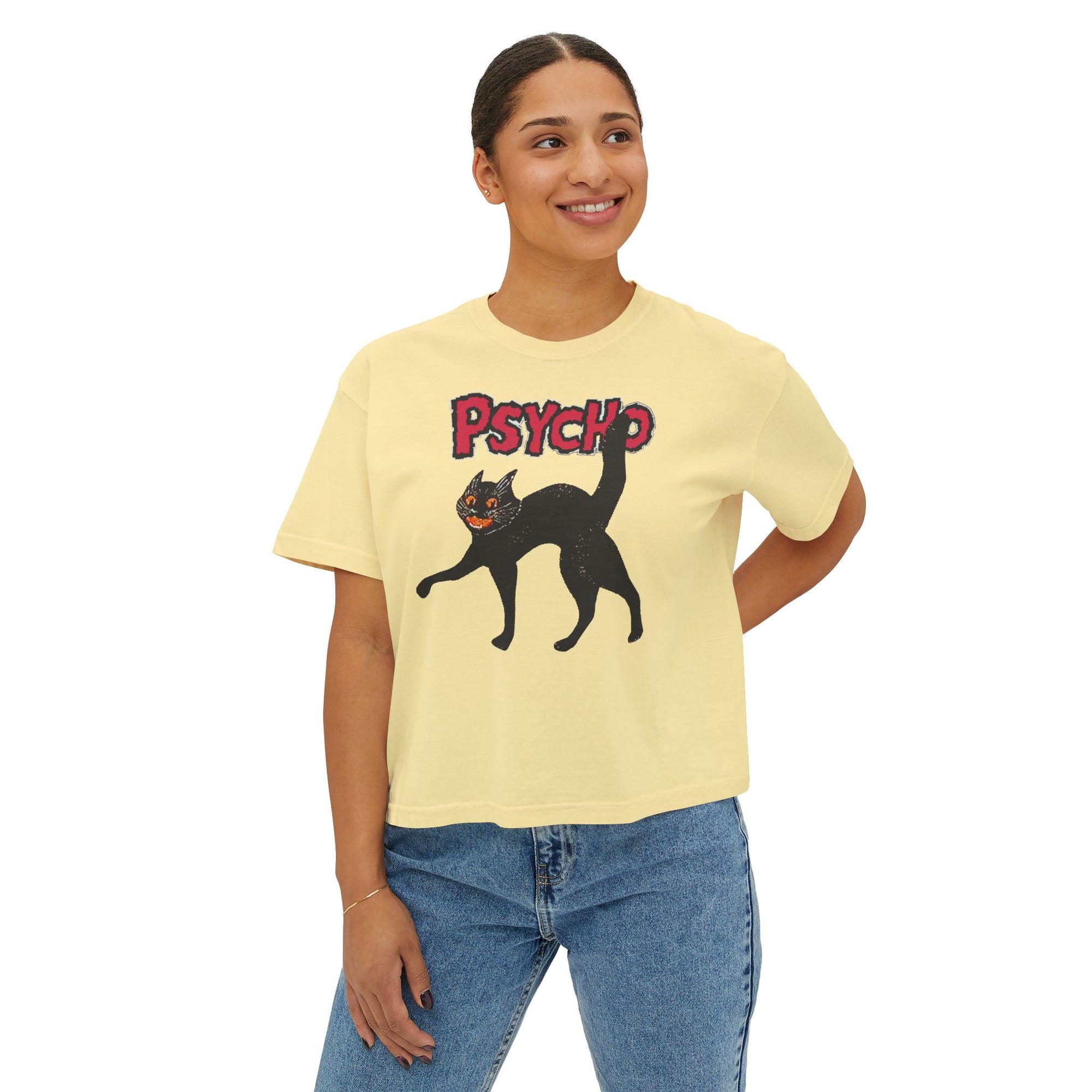 pyscho crop tee
