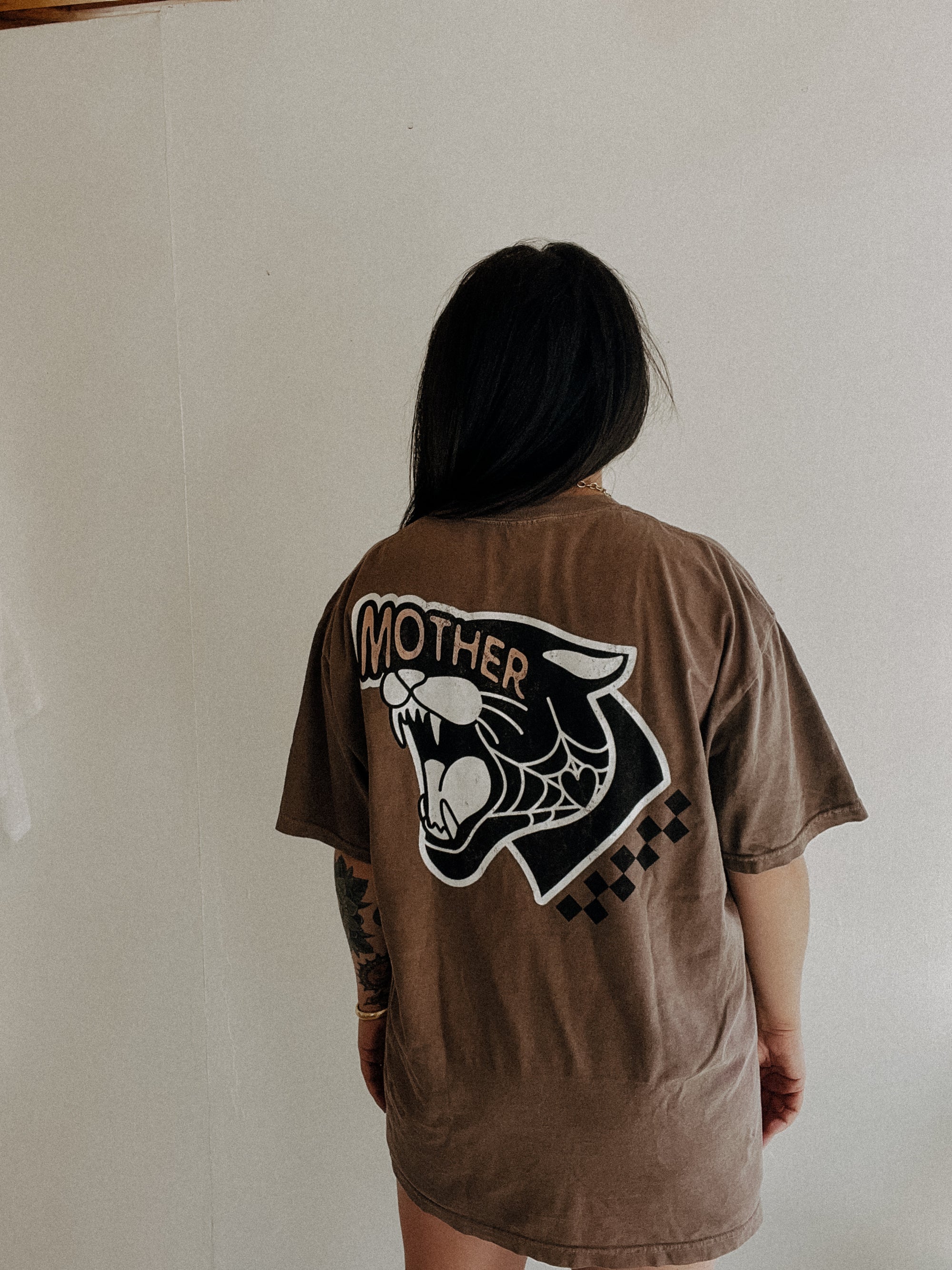 Mama Cat Back Print Tee