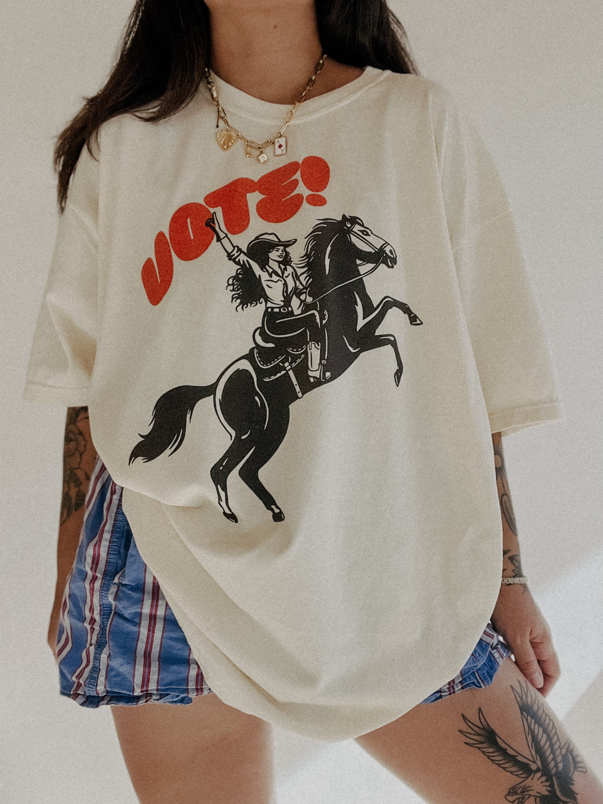 Vote Cowgirl Tee