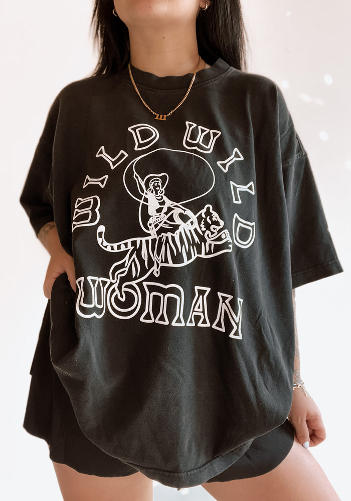 New 90s Babe Graphic Tee White / Mustard ;;; /XL