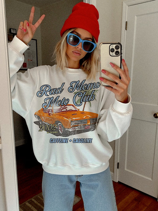 Rad Moms Moto Club Vintage Crew