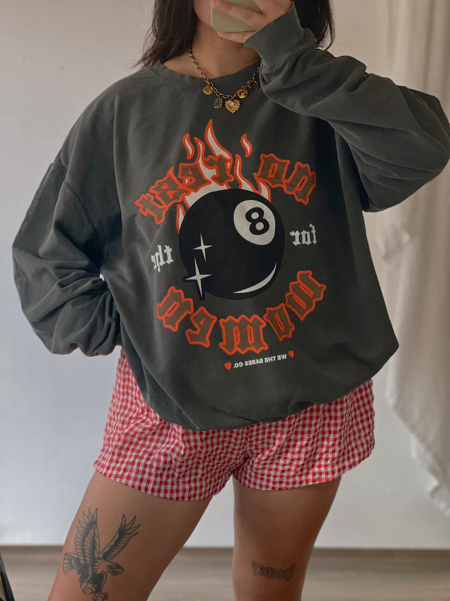 No Rest For The Women 8 Ball Crewneck