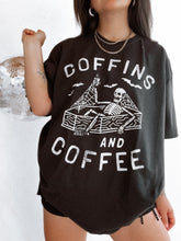 Load image into Gallery viewer, Coffins and Coffee Tee
