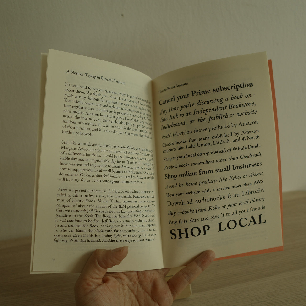 How To Resist Amazon and Why Zine