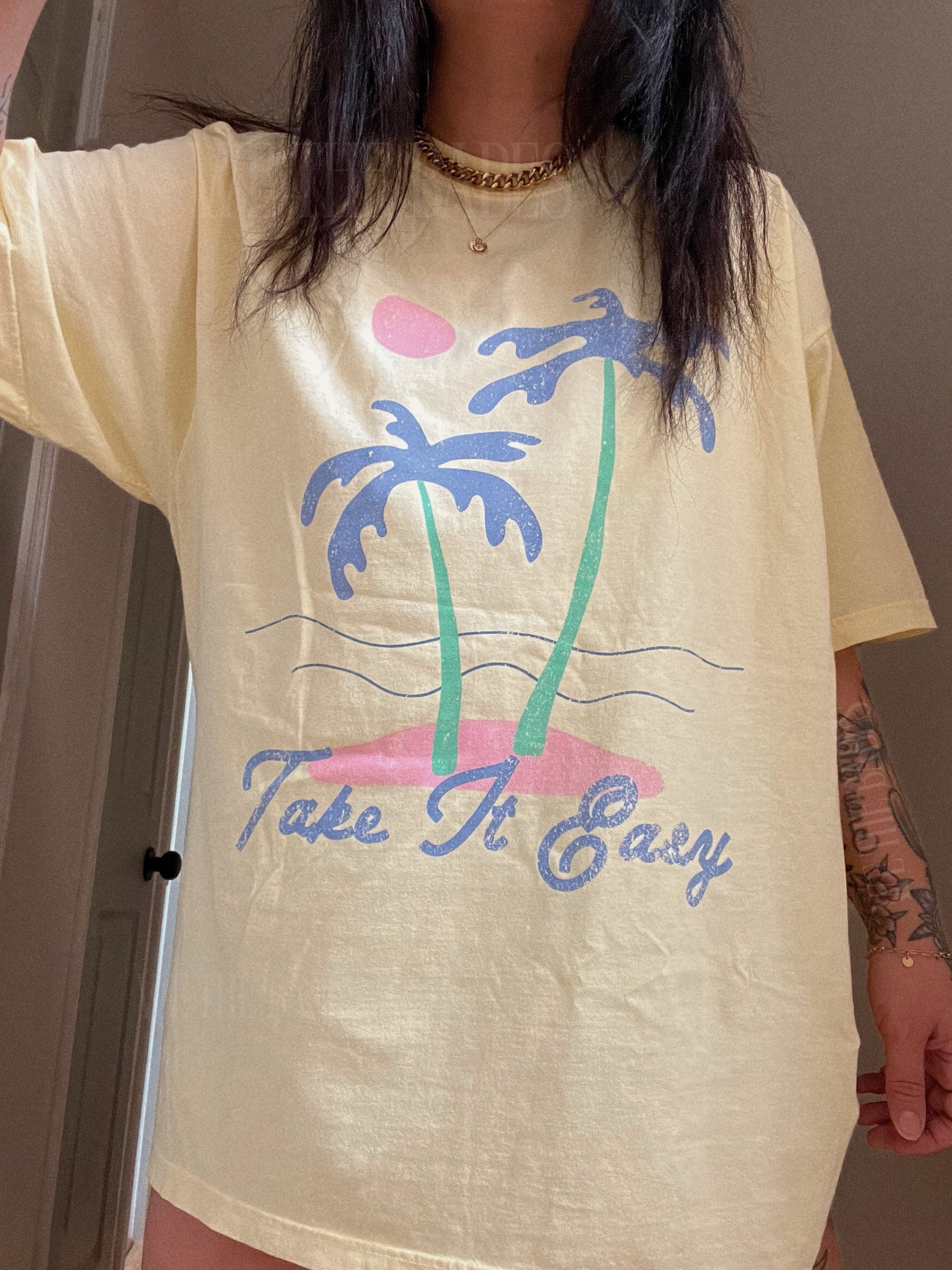 Take It Easy Palm Tee