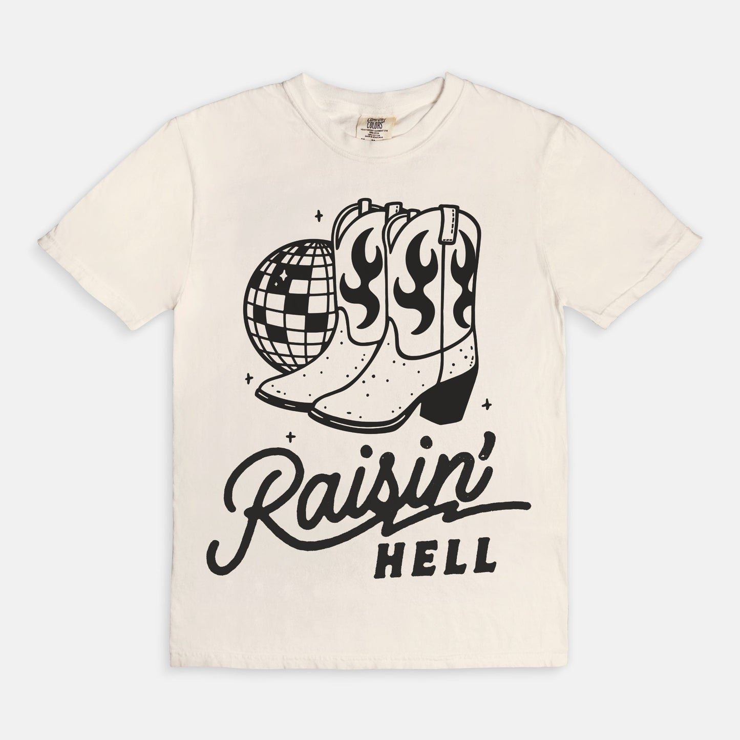 Raisin' Hell Disco Boot Tee