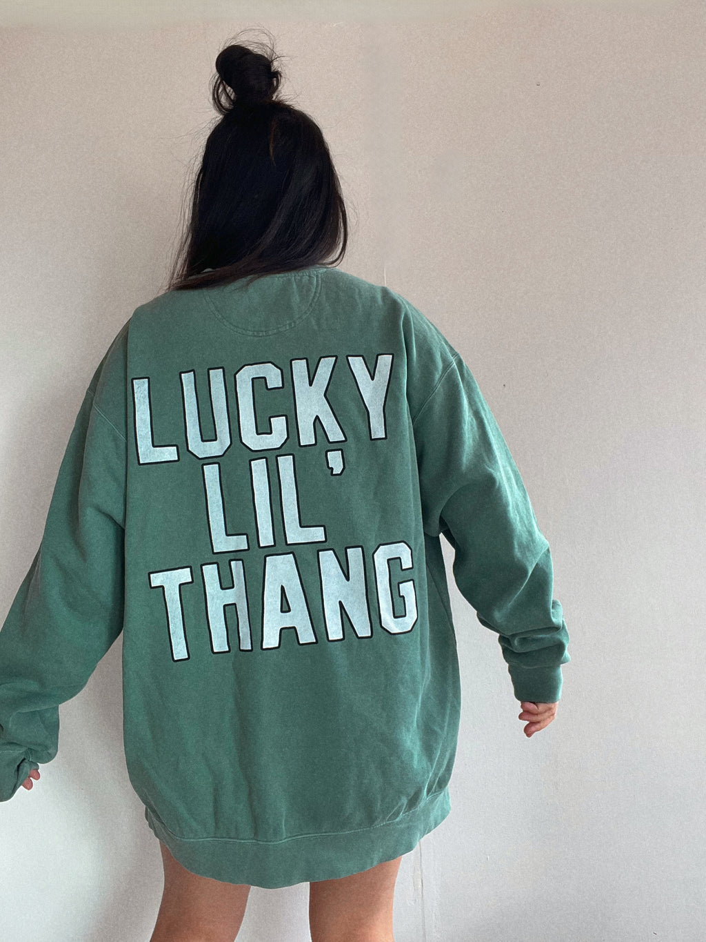 Lucky Lil' Thang Vintage Wash Crew