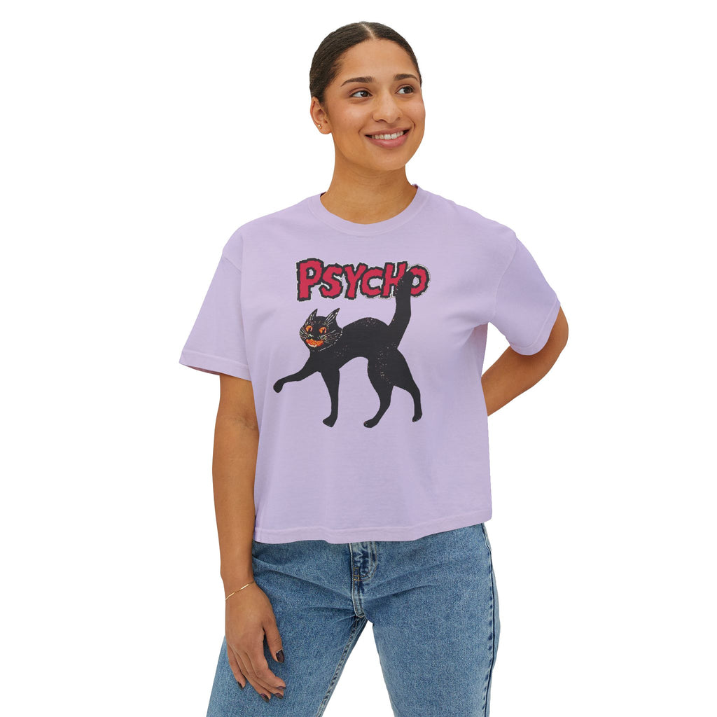 pyscho crop tee