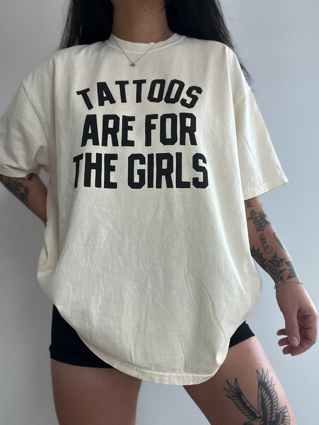 Tattoos are for the girls tee