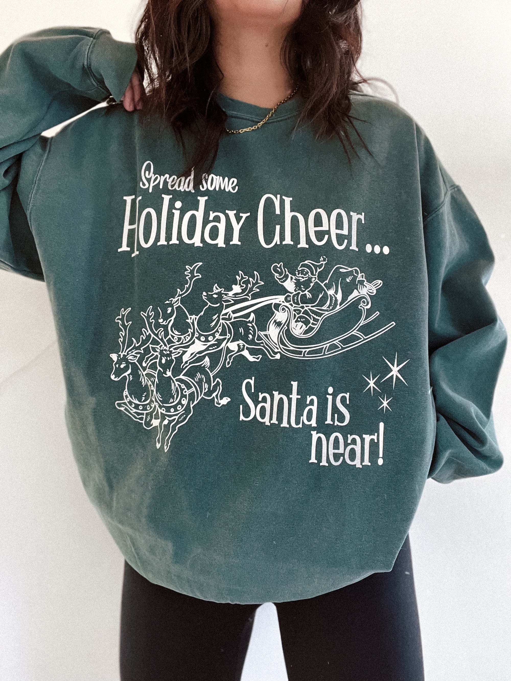 Spread Some Cheer Holiday Vintage Crew