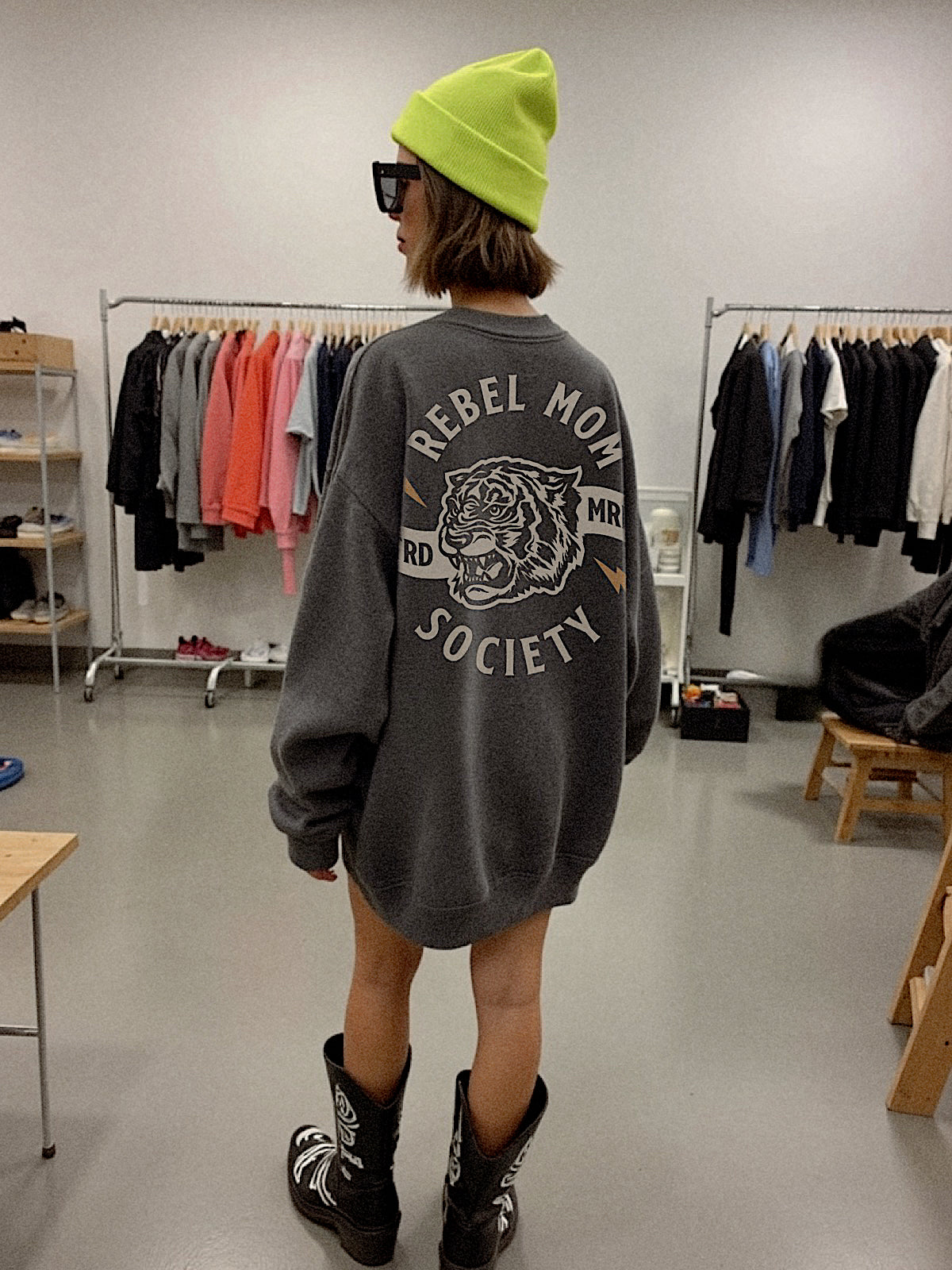 Rebel Mom Society Vintage Crew