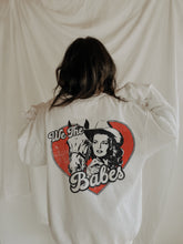 Load image into Gallery viewer, We The Babes Cowgirl Heart Vintage Crew
