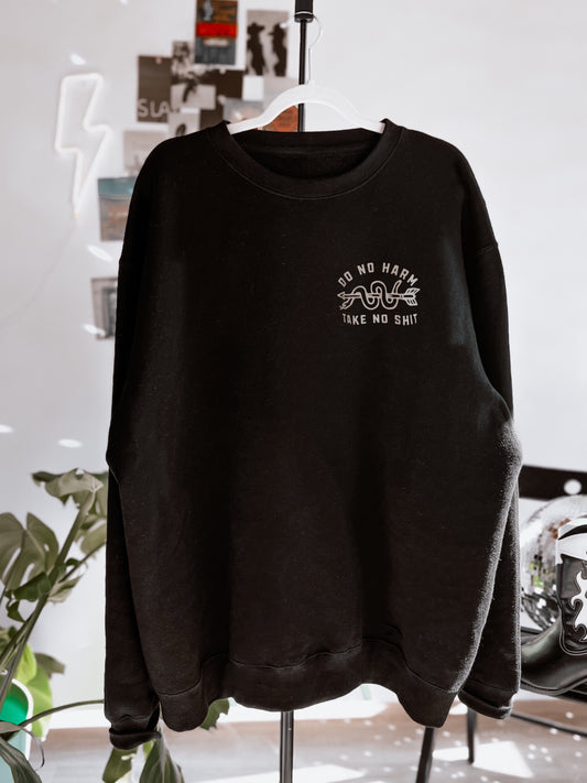 Do No Harm Take No Shit Crewneck