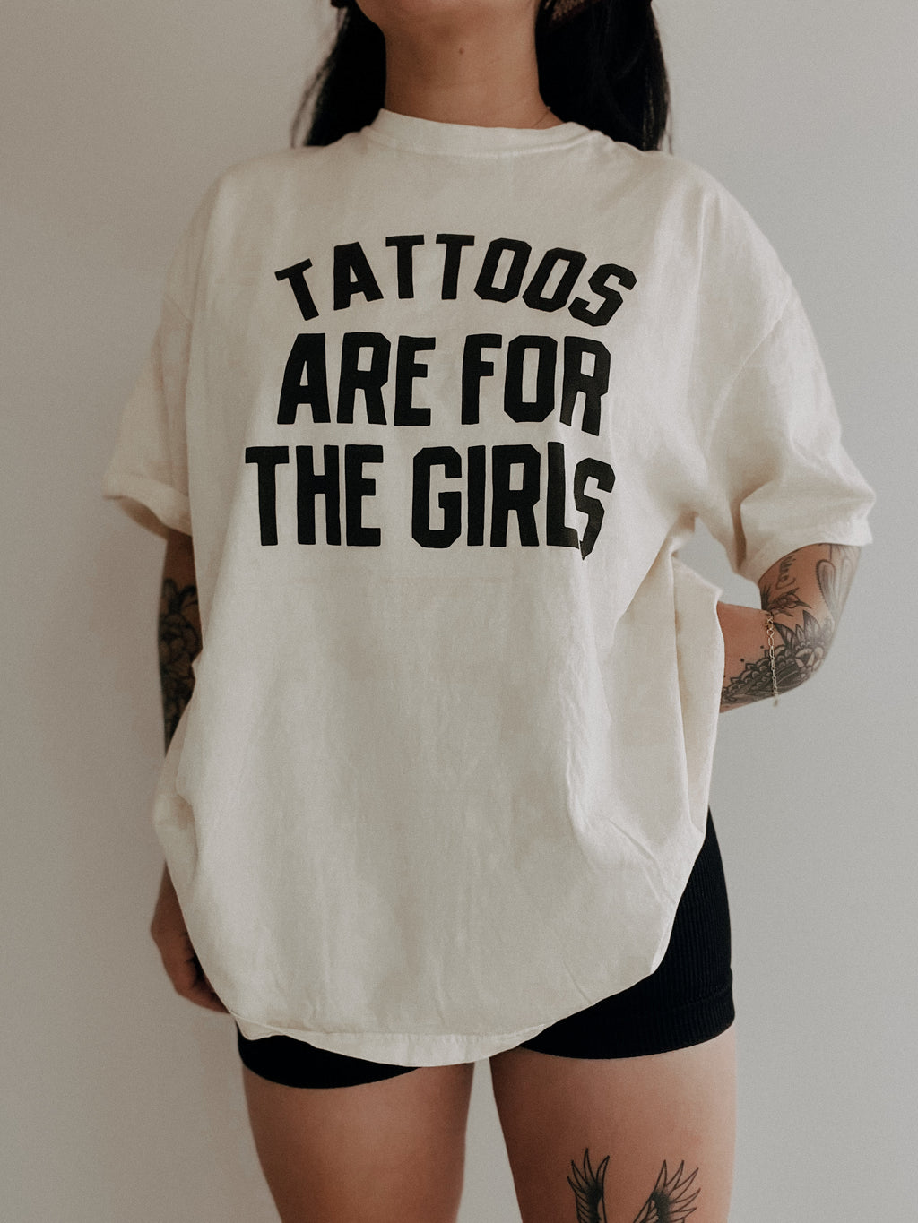 Tattoos are for the girls tee