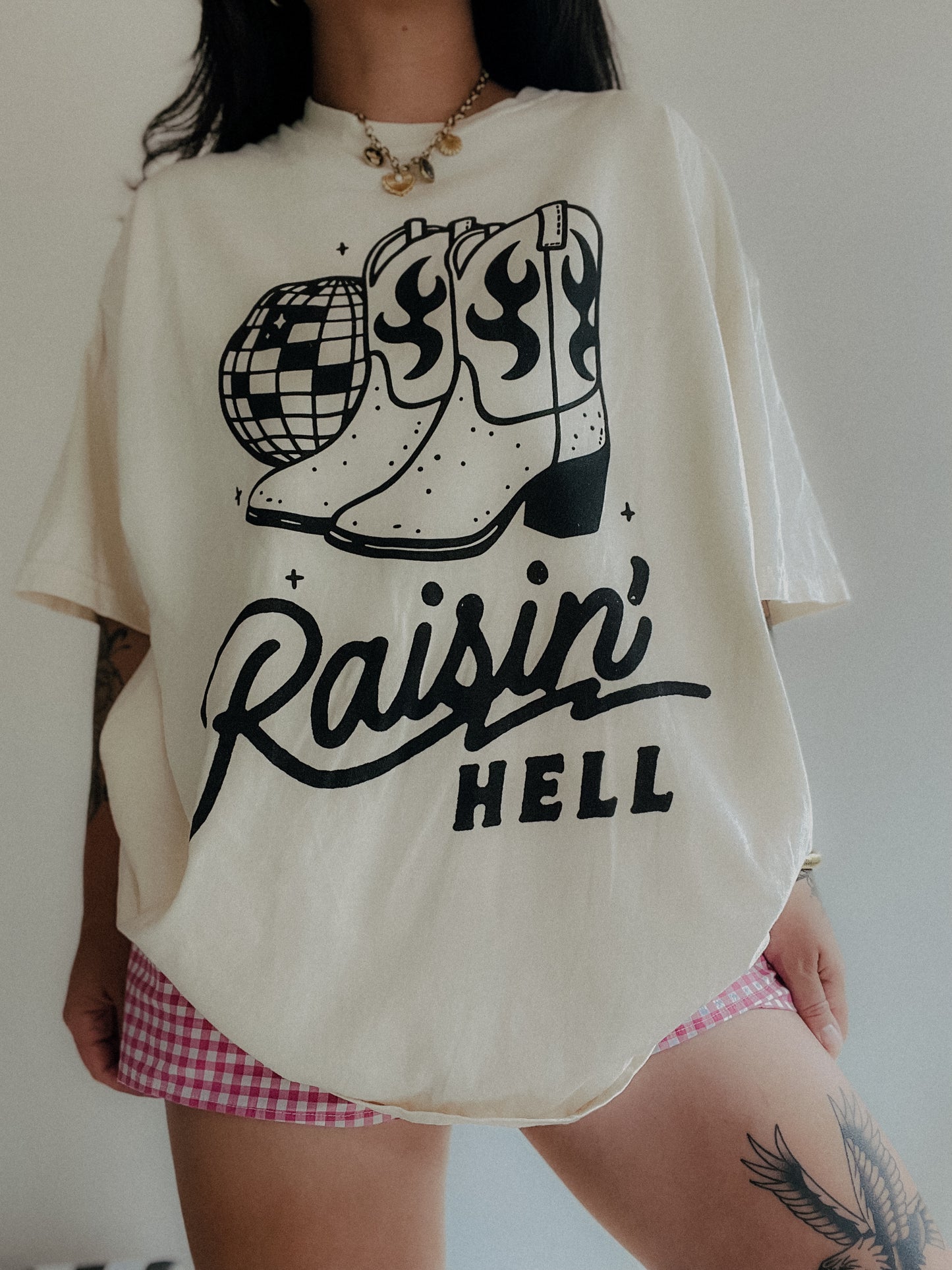 Raisin' Hell Disco Boot Tee