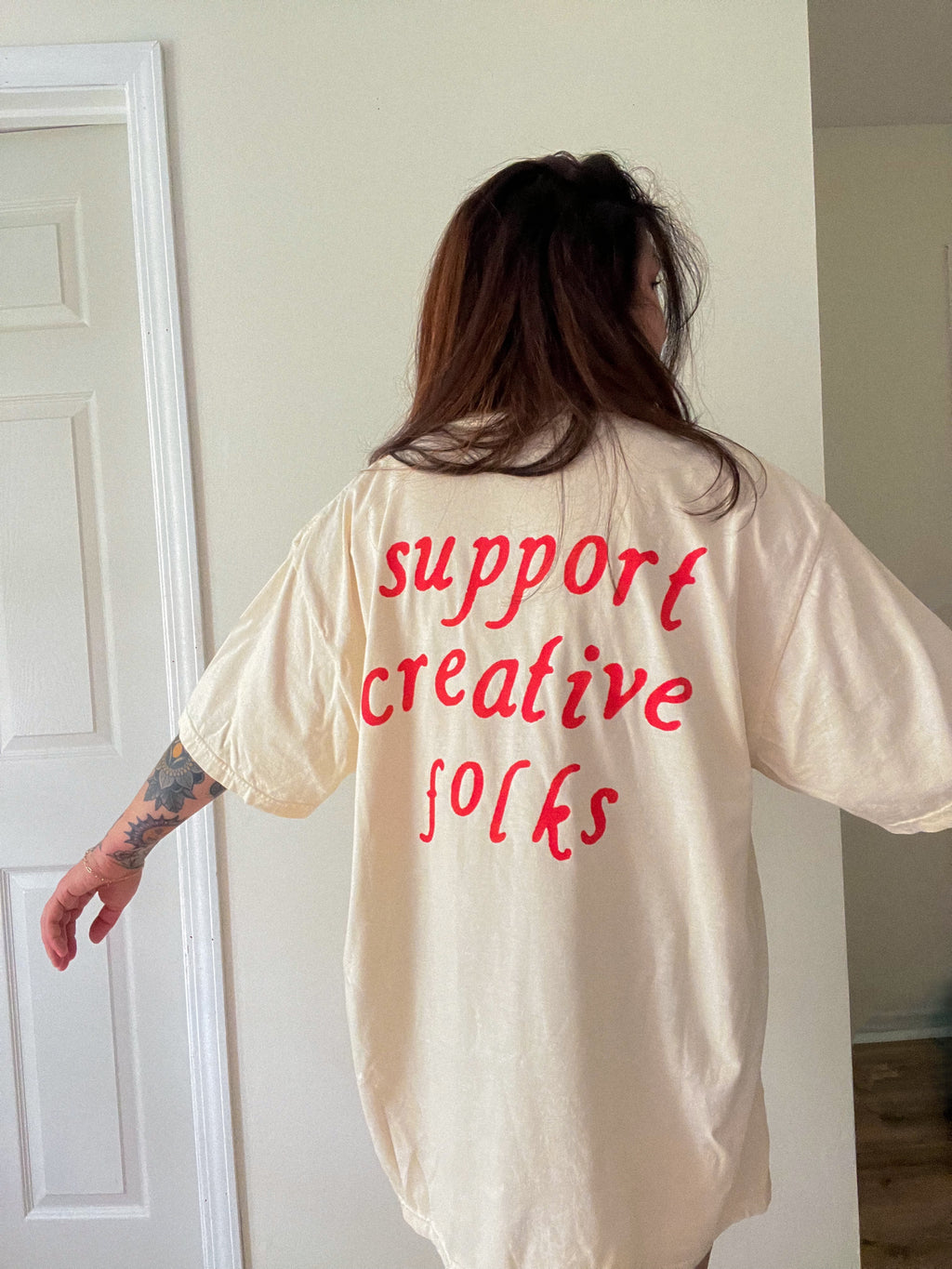Support creative folks tee