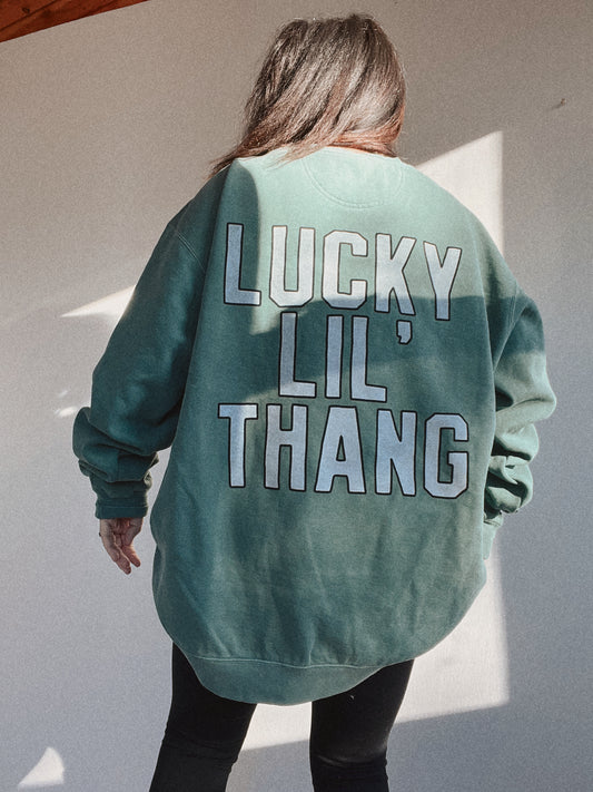 Lucky Lil' Thang Vintage Wash Crew