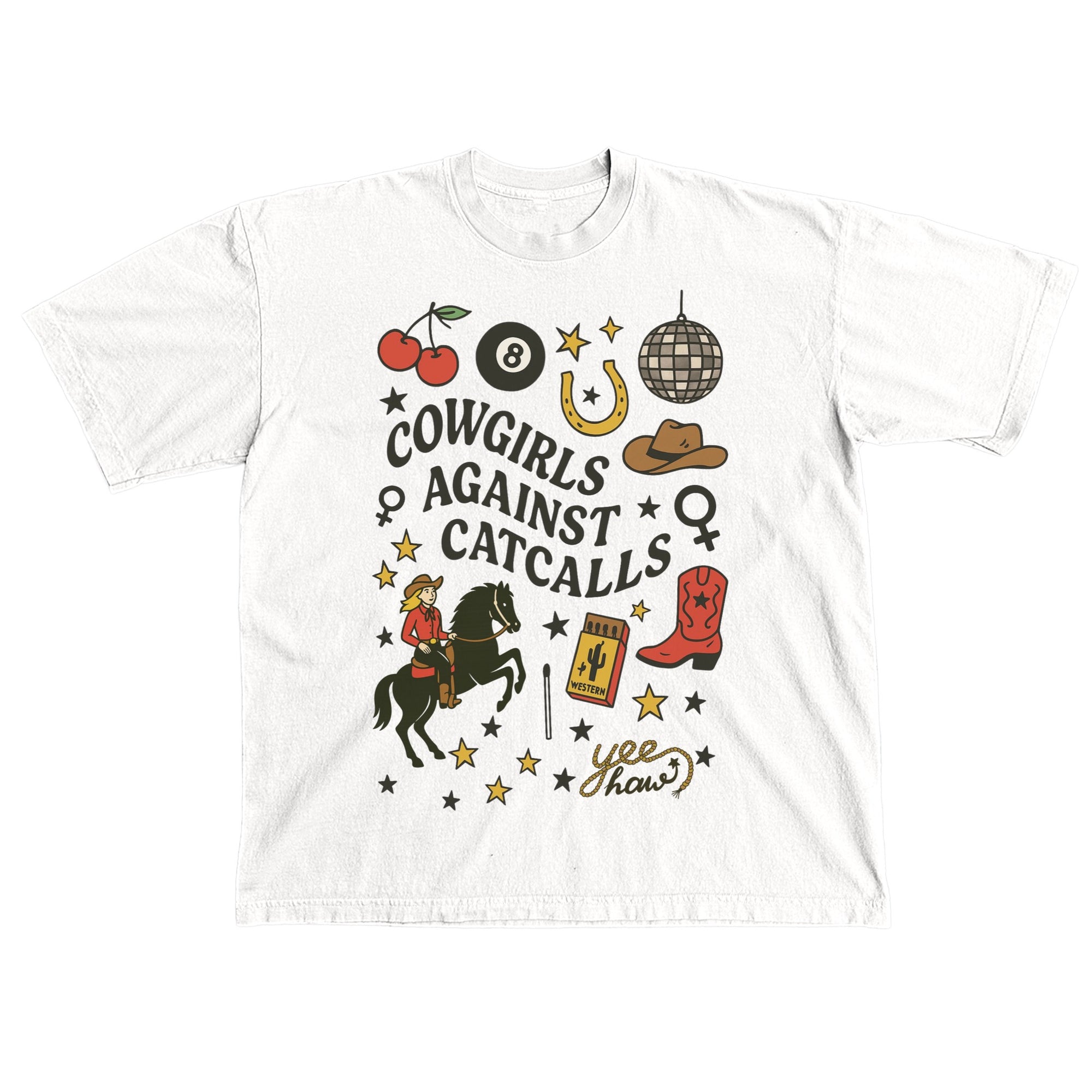Cowgirls Against Catcalls Tee