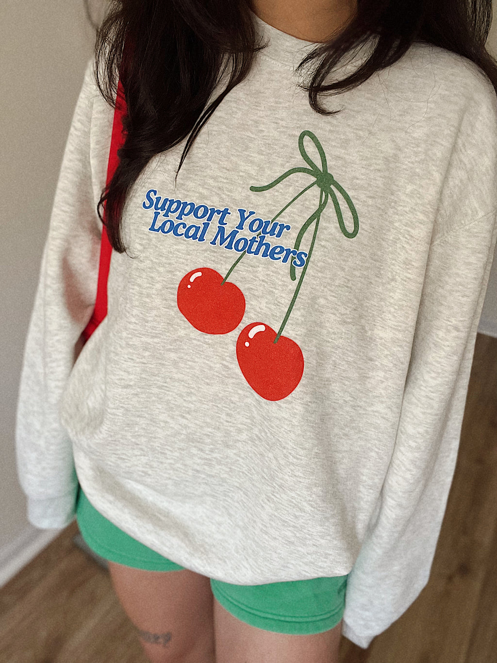 Support Your Local Mothers Crewneck