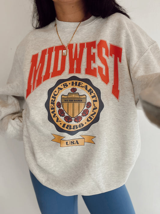 Midwest Crest Crewneck