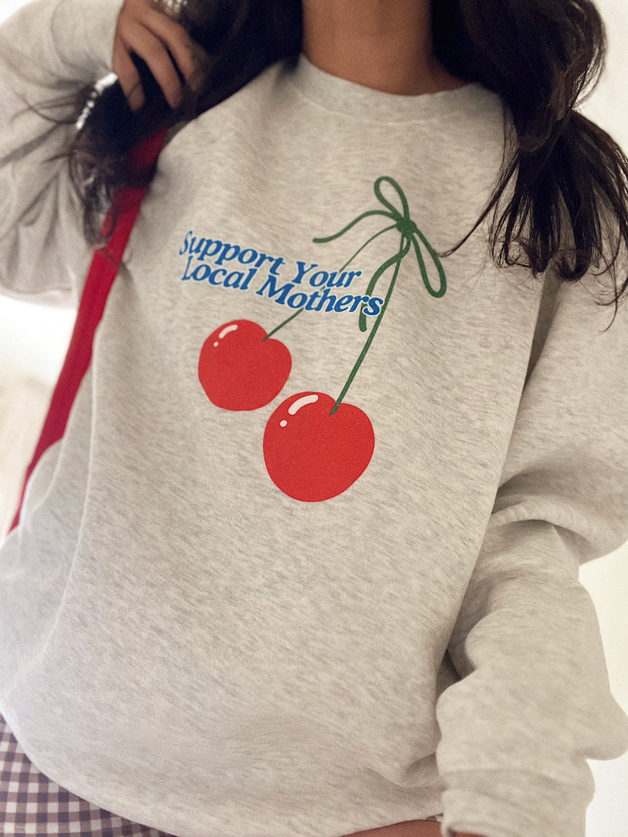 Support Your Local Mothers Crewneck