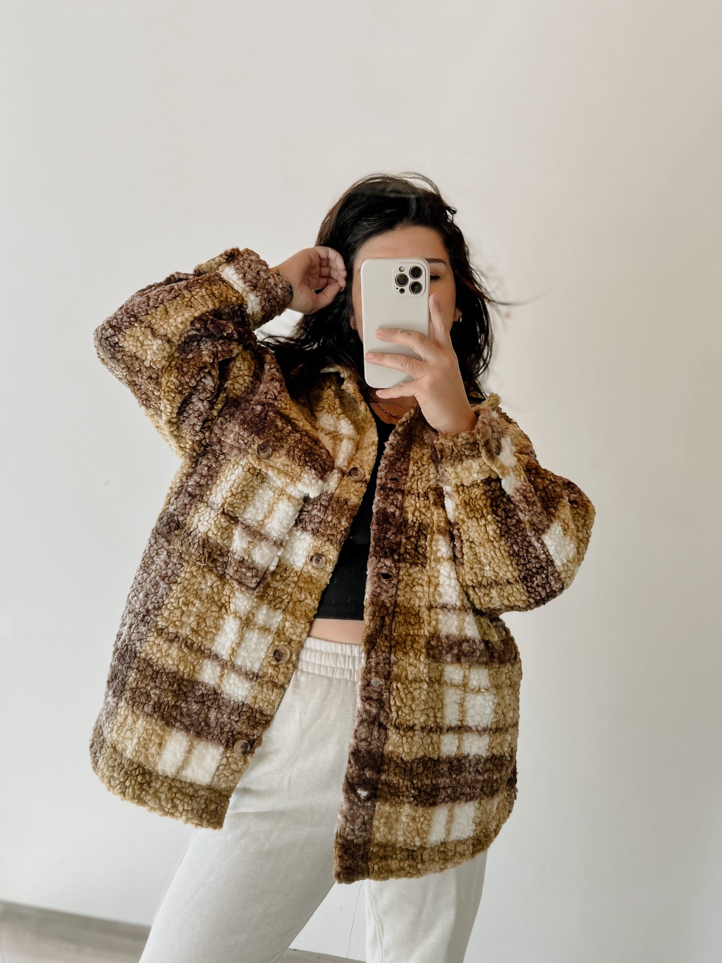 Knox Sherpa Plaid Jacket