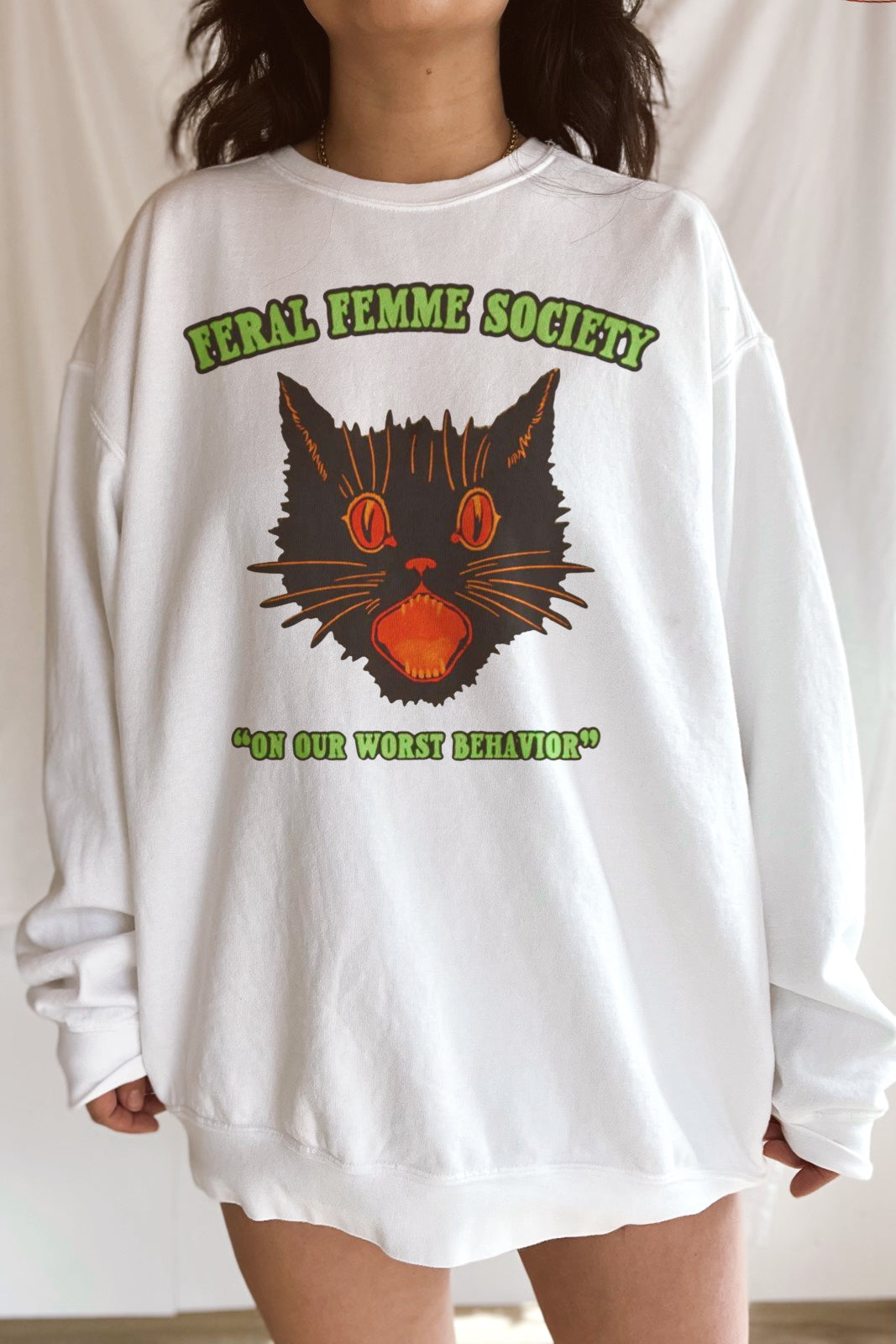 Feral Femme Halloween Sweatshirt