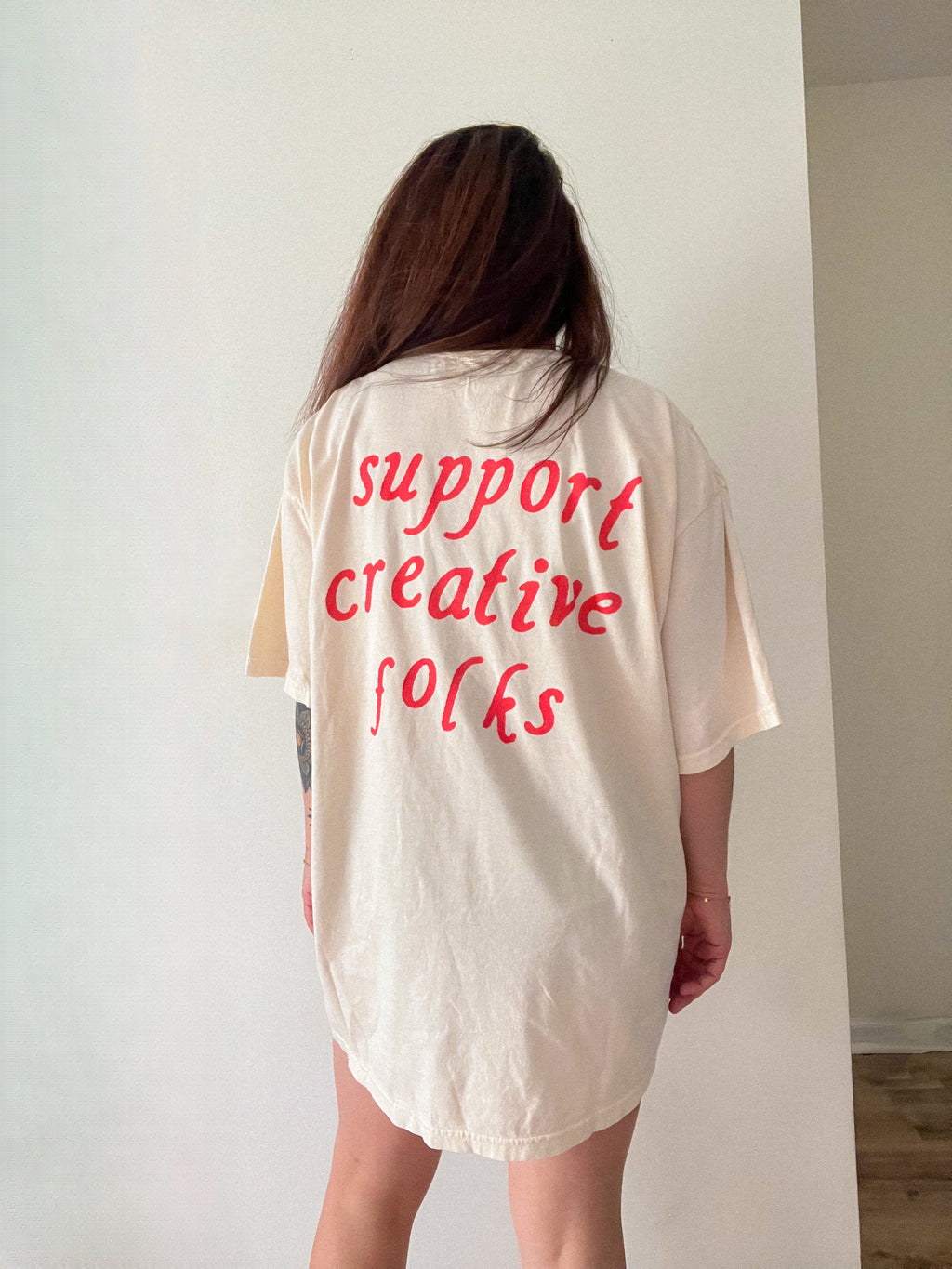 Support creative folks tee