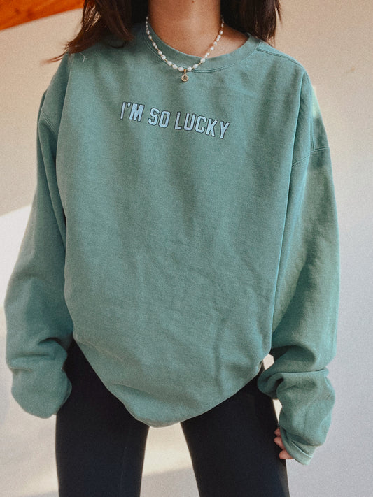 Lucky Lil' Thang Vintage Wash Crew