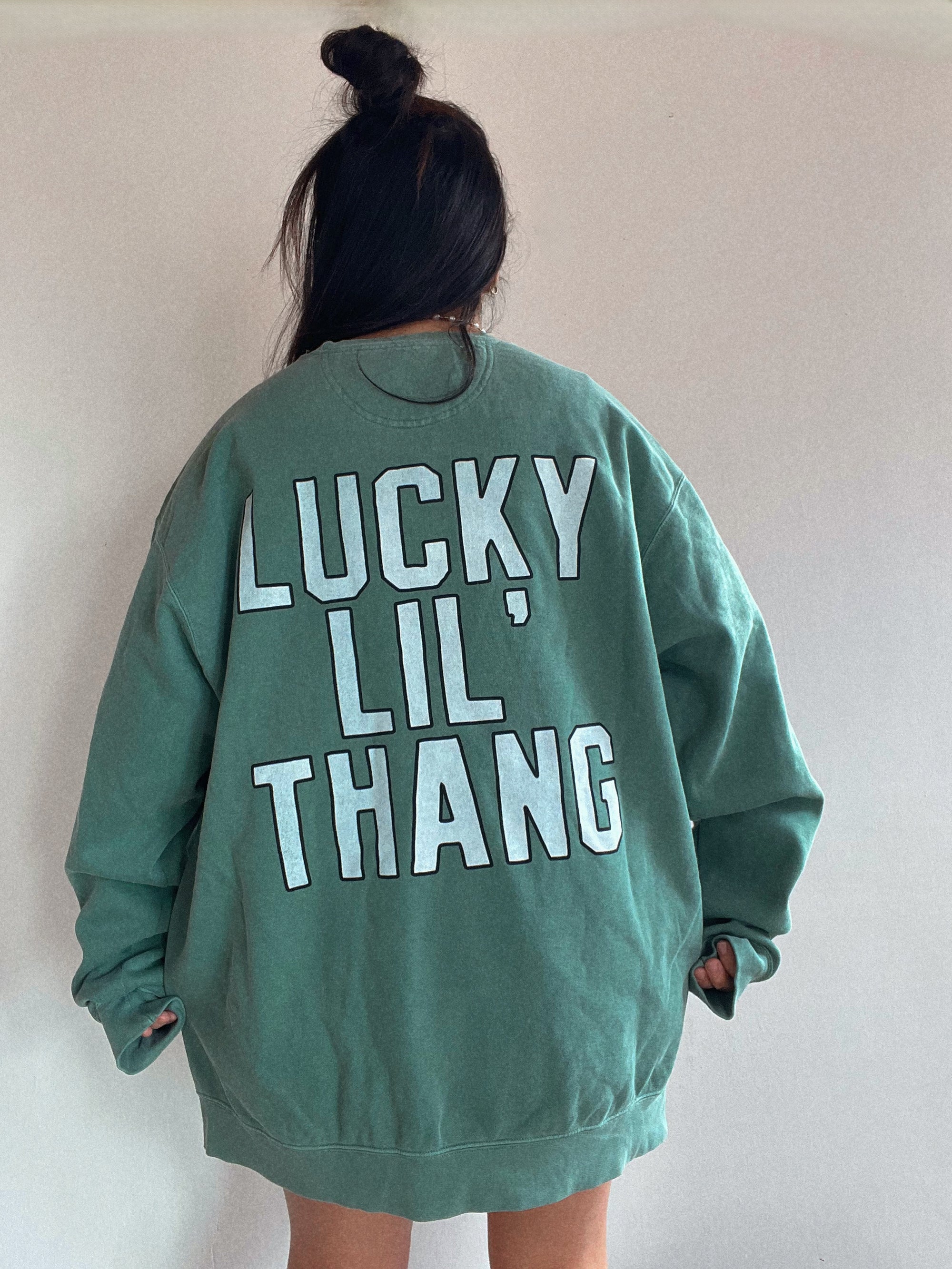 Lucky Lil' Thang Vintage Wash Crew