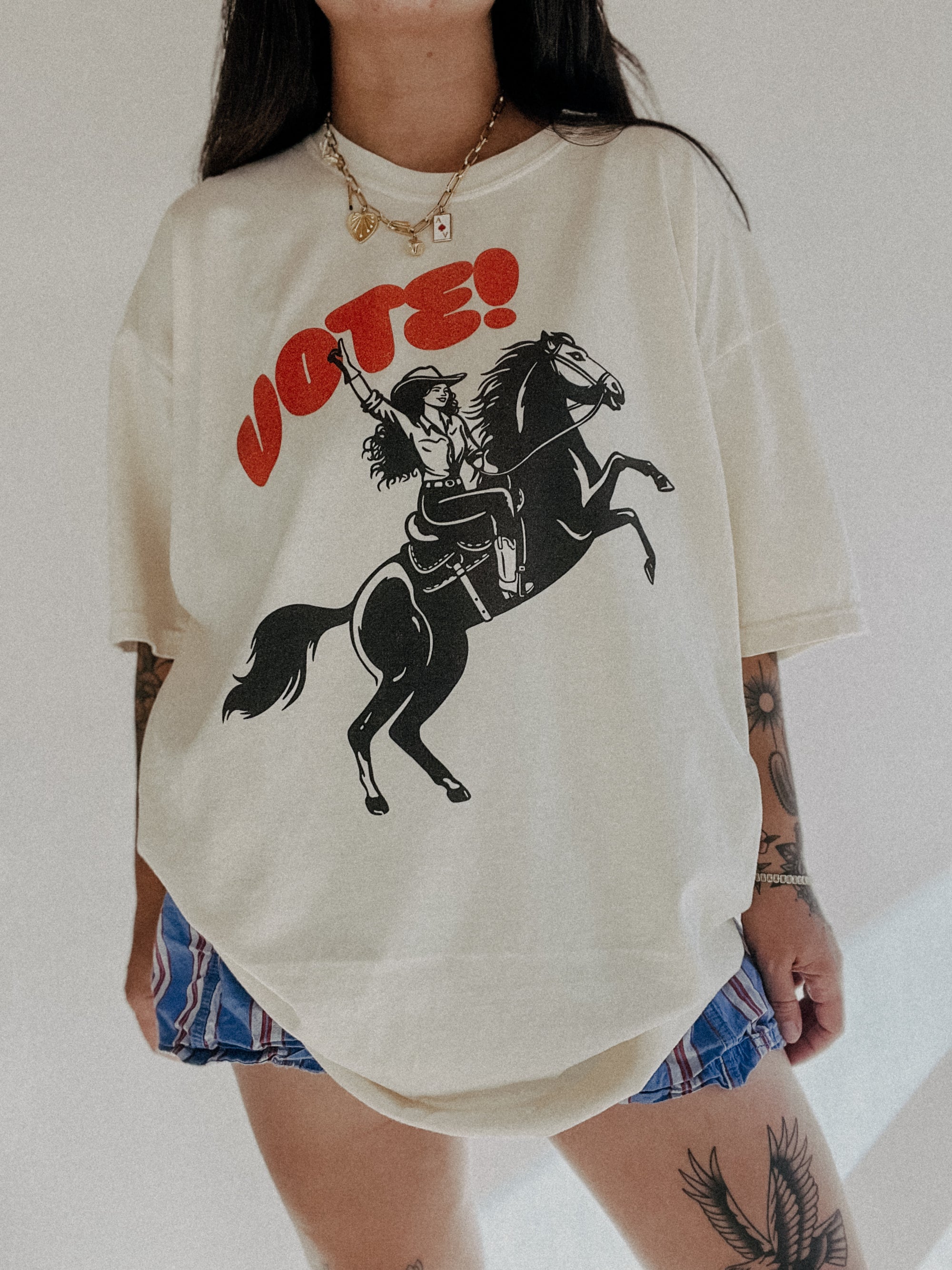 Vote Cowgirl Tee