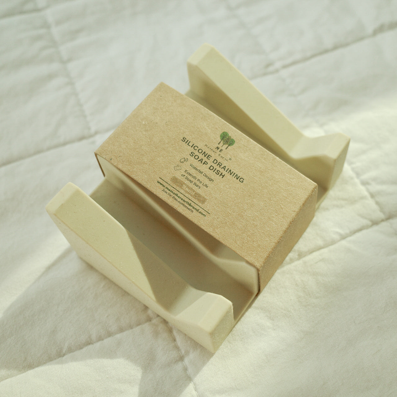 Silicone Draining Soap Dish | Sand