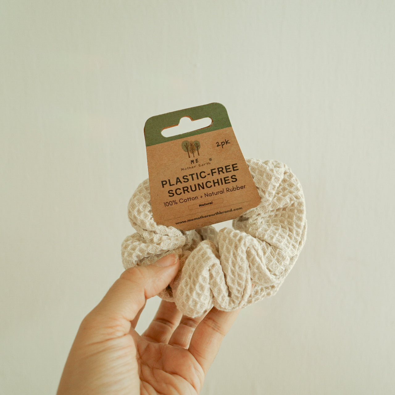 Plastic Free Scrunchies - 2 Pack | Natural