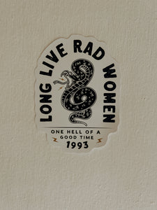 Long Live Rad Women Sticker