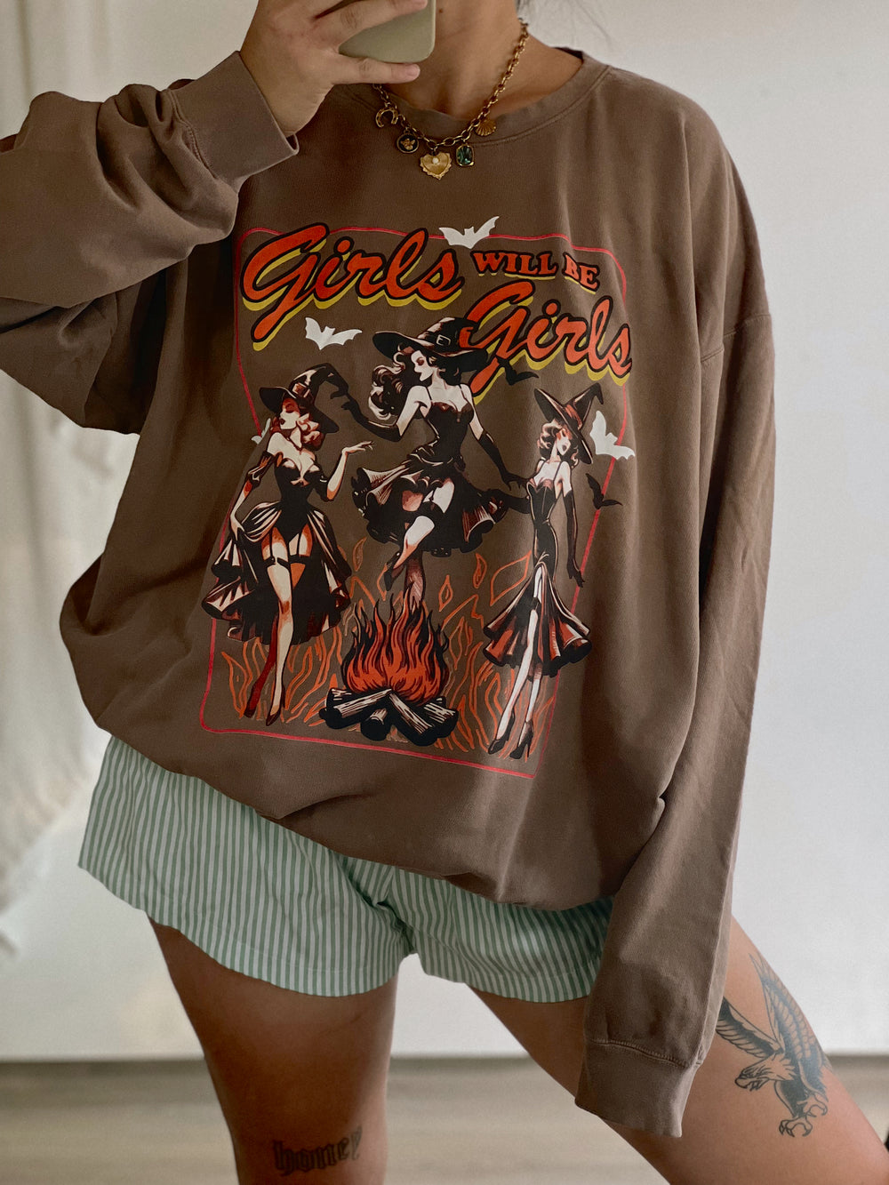 Girls Will Be Girls Witch Crewneck