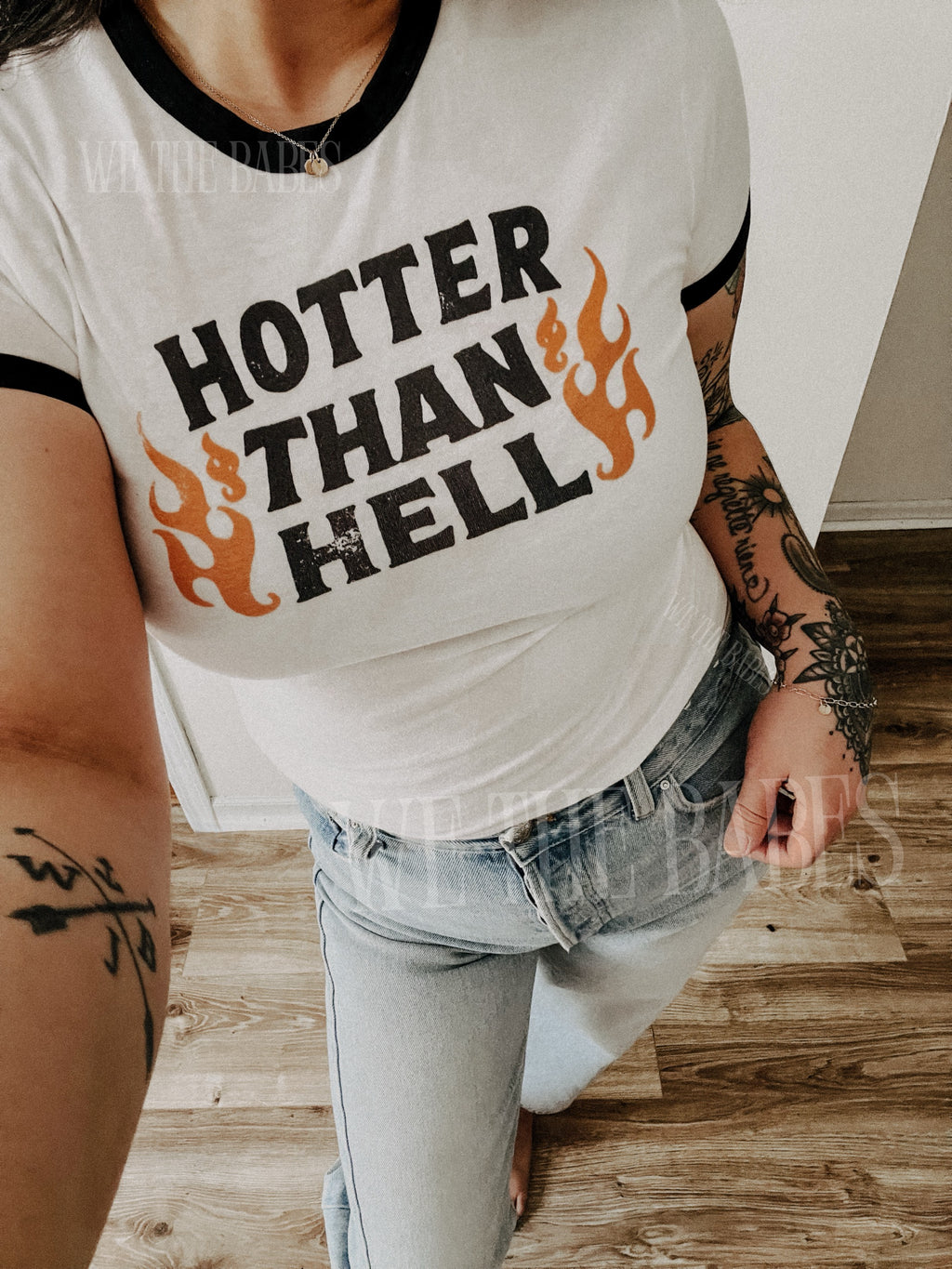 Hotter than Hell Cropped Ringer
